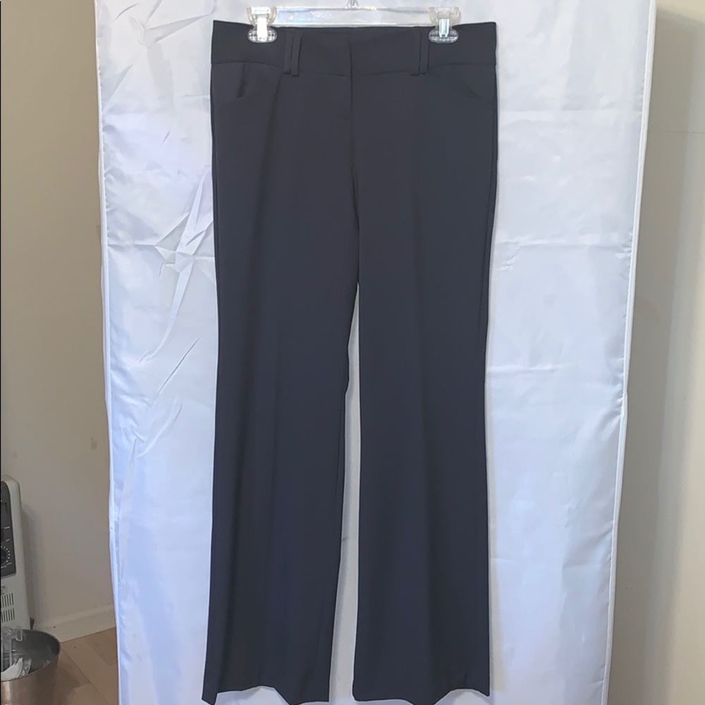 Greyish black business pants